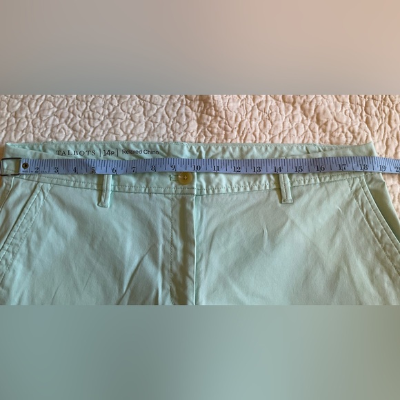 Talbots Relaxed Chino Mint Green 4 Pocket - Picture 6 of 8
